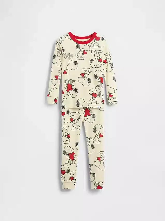 Ensemble de pyjama en coton brossé bio Snoopy pour Bébé & Enfant