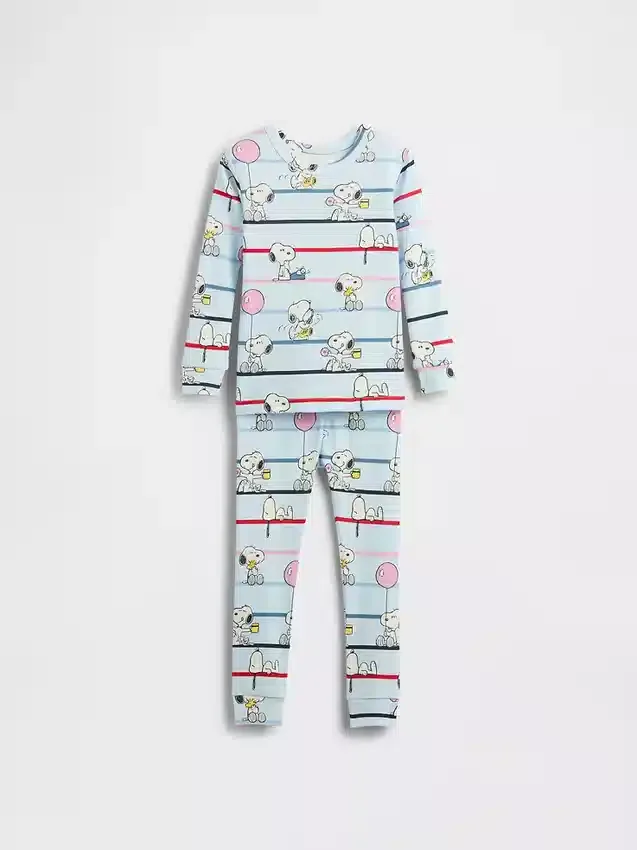 Ensemble de pyjama en coton brossé bio Snoopy pour Bébé & Enfant