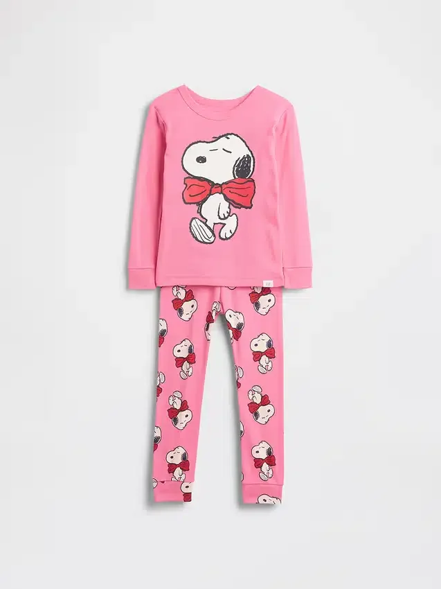Ensemble de pyjama en coton brossé bio Snoopy pour Bébé & Enfant