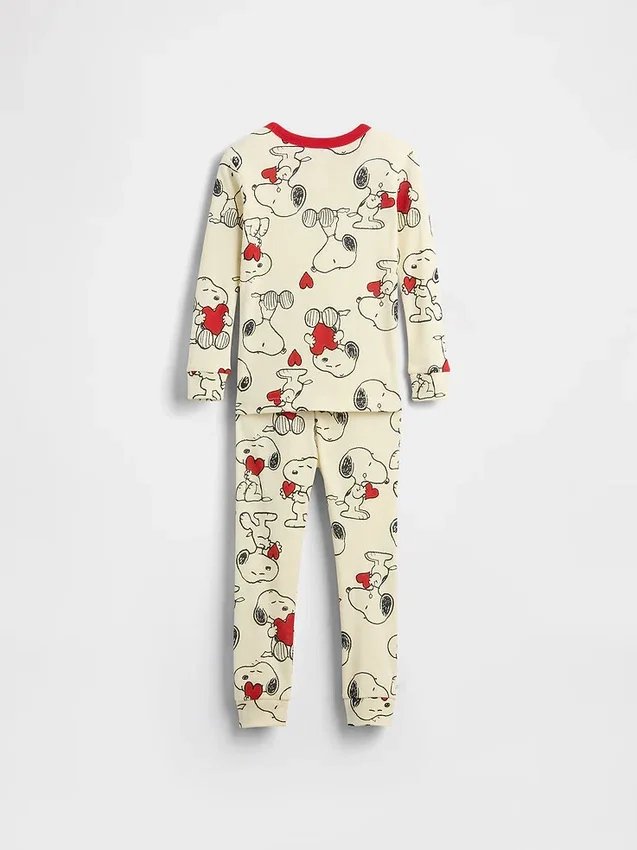 Ensemble de pyjama en coton brossé bio Snoopy pour Bébé & Enfant