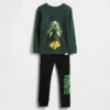 Ensemble de pyjama en coton brossé bio « Wicked » pour Bébé & Enfant