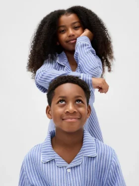 Ensemble de pyjama en flanelle recyclée pour enfants