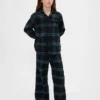 Ensemble de pyjama en flanelle recyclée pour enfants