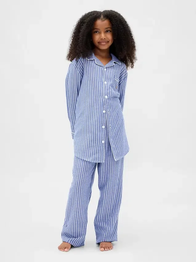 Ensemble de pyjama en flanelle recyclée pour enfants