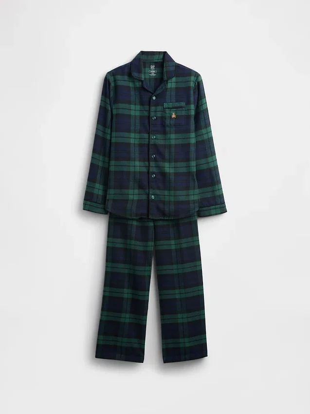 Ensemble de pyjama en flanelle recyclée pour enfants