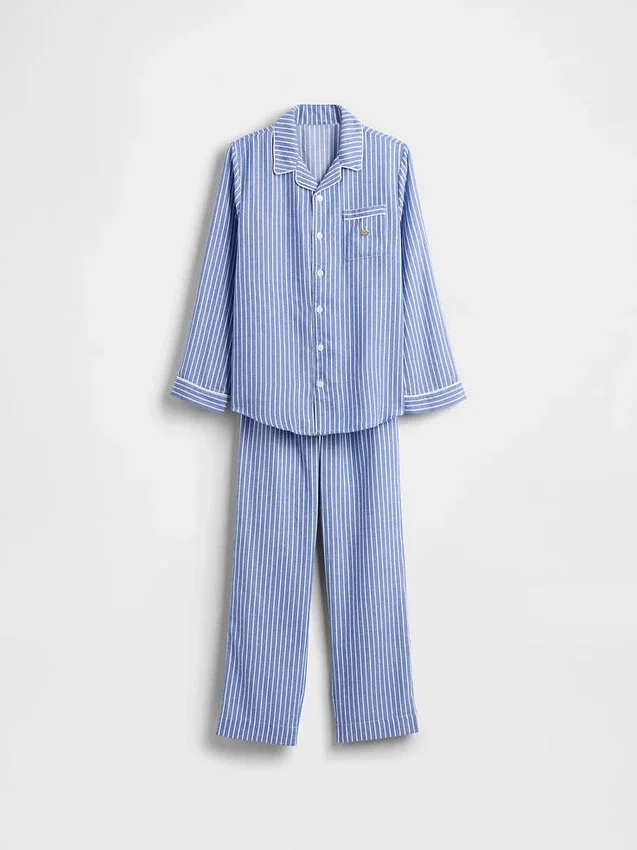 Ensemble de pyjama en flanelle recyclée pour enfants