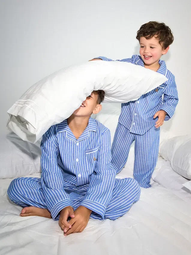 Ensemble de pyjama en flanelle recyclée pour enfants