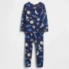 Ensemble de pyjama « Espace » en coton brossé bio pour Bébé & Enfant