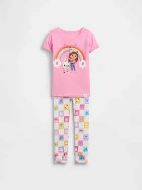 Ensemble de pyjama « Gabby's Dollhouse » en coton brossé bio pour Bébé & Enfant