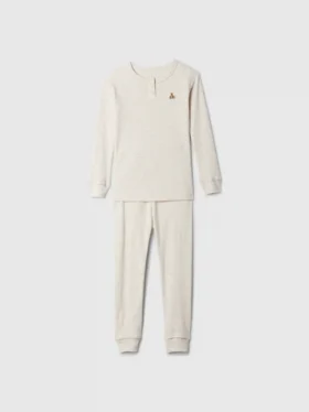 Ensemble de pyjama Henley en coton bio brossé pour Bébé & Enfant