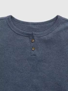 Ensemble de pyjama Henley en coton bio pour enfants