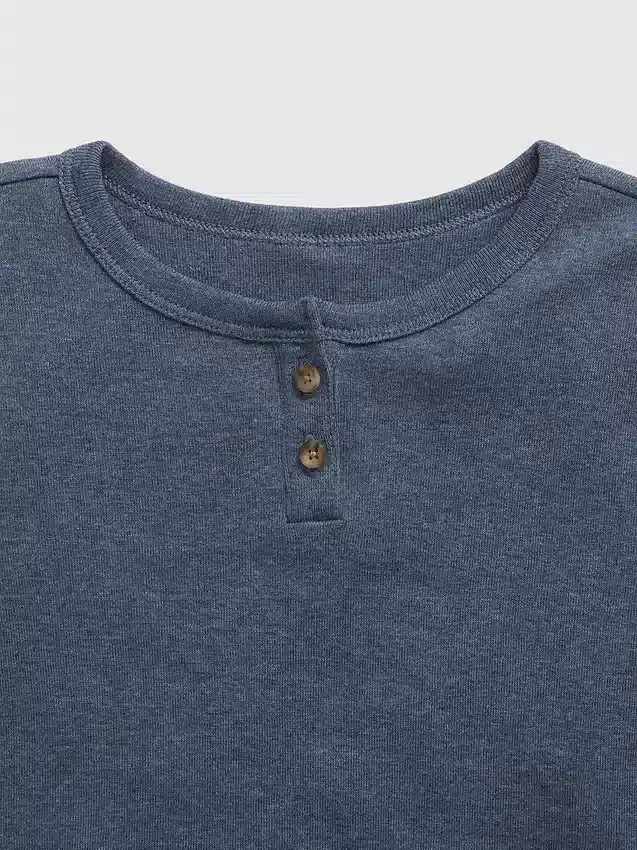 Ensemble de pyjama Henley en coton bio pour enfants