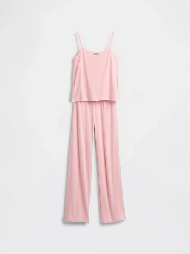 Ensemble de pyjama pour enfant avec débardeur en pointelle recyclé