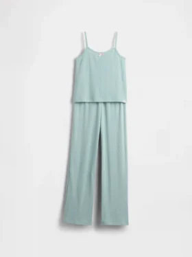 Ensemble de pyjama pour enfant avec débardeur en pointelle recyclé