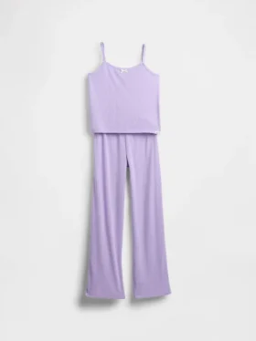 Ensemble de pyjama pour enfant avec débardeur en pointelle recyclé