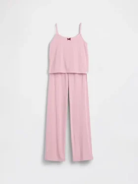 Ensemble de pyjama pour enfant avec débardeur en pointelle recyclé