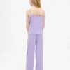 Ensemble de pyjama pour enfant avec débardeur en pointelle recyclé