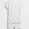 Ensemble de pyjama pour enfant Winnie l'ourson en coton brossé bio avec Shorts