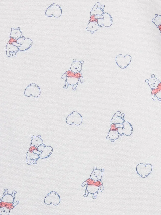 Ensemble de pyjama pour enfant Winnie l'ourson en coton brossé bio avec Shorts
