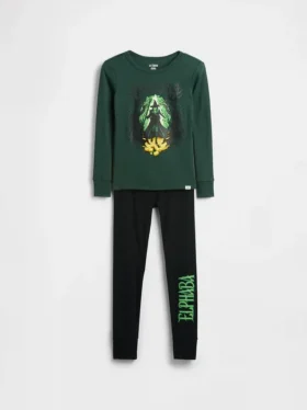 Ensemble de pyjama pour enfants « Wicked » en coton brossé bio