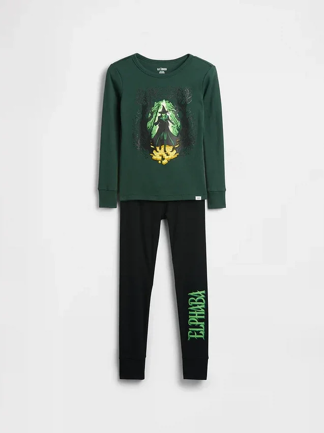 Ensemble de pyjama pour enfants « Wicked » en coton brossé bio