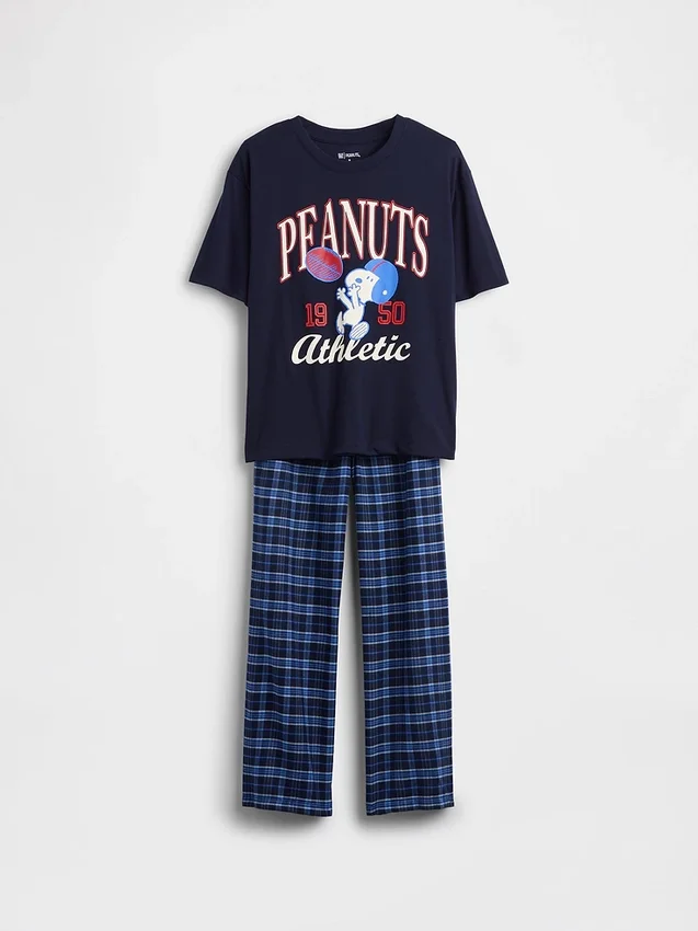 Ensemble de pyjama Snoopy en tissu recyclé pour enfants