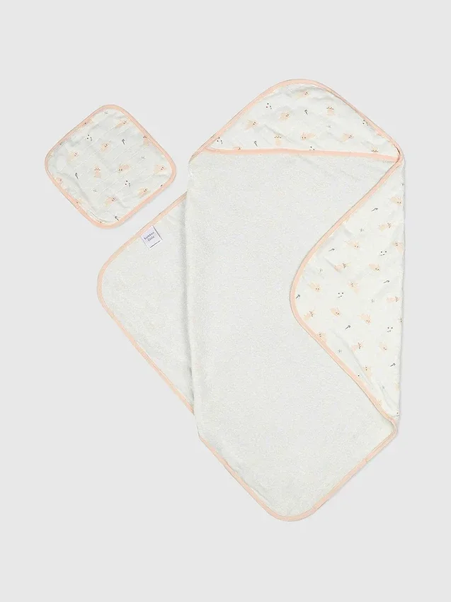 Ensemble de serviette à capuche « Bamboo Little Bunny »