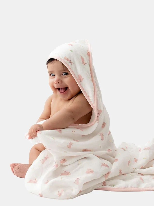 Ensemble de serviette à capuche « Bamboo Little Bunny »