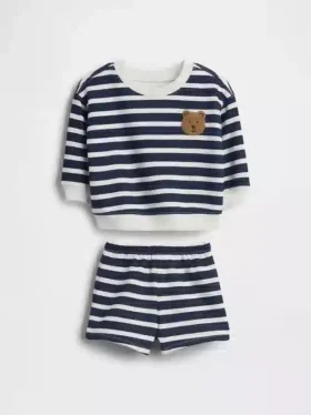 Ensemble de survêtement Baby Vintagesoft à rayures « Bear »