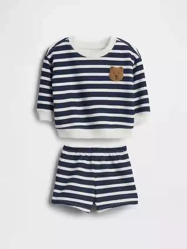 Ensemble de survêtement Baby Vintagesoft à rayures « Bear »