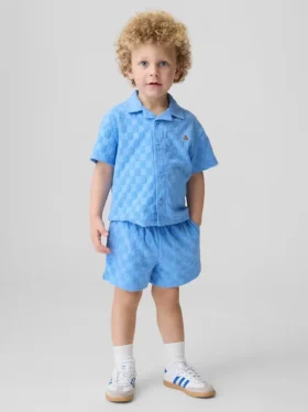 Ensemble de vacances en éponge à carreaux pour Bébé & Enfant