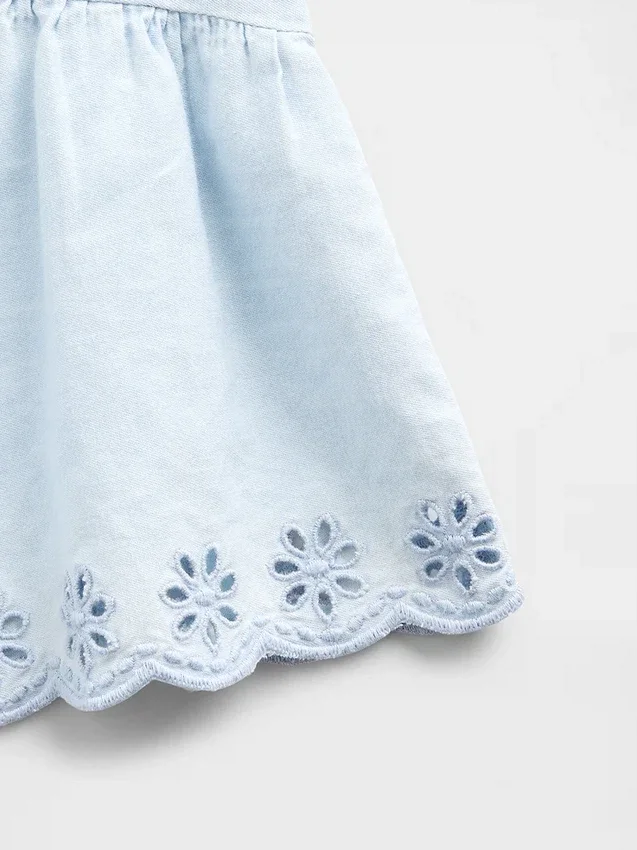 Ensemble en denim à œillets pour Bébé & Enfant