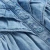 Ensemble en denim à volants pour bébé