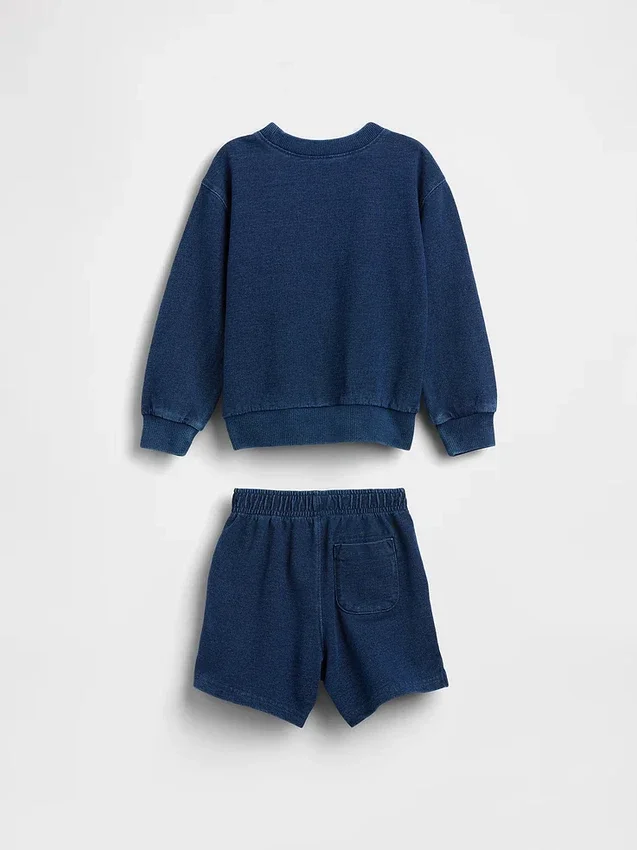 Ensemble en tissu éponge indigo pour Bébé & Enfant