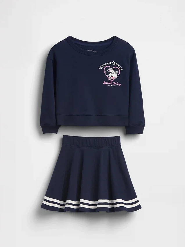Ensemble GAP × Disney pour Bébé & Enfant : jupe-short en tissu éponge Vintagesoft