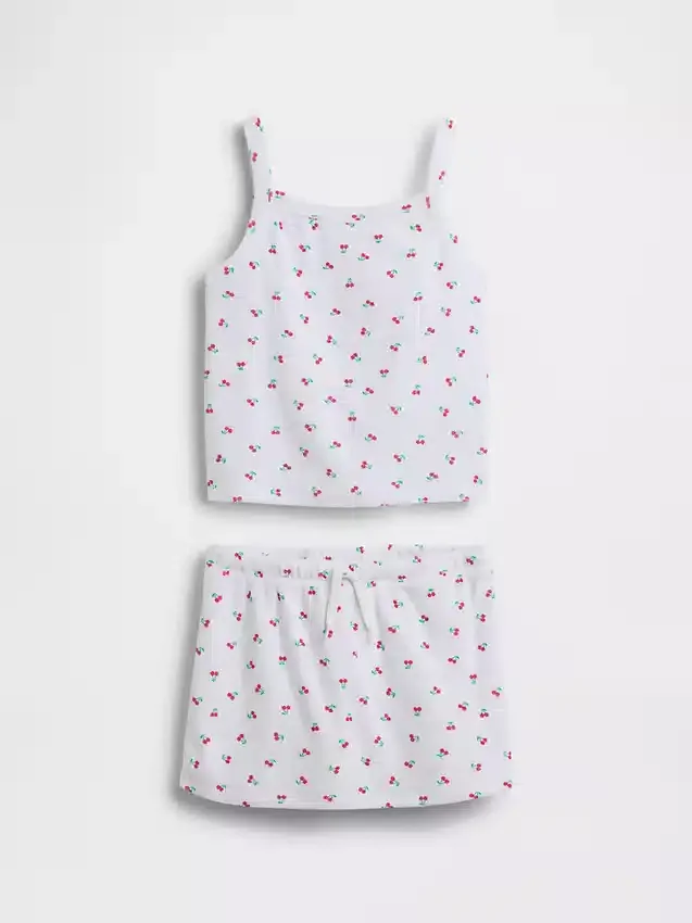 Ensemble jupe-short en tissu éponge pour enfant