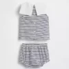 Ensemble marin pour bébé en coton bio