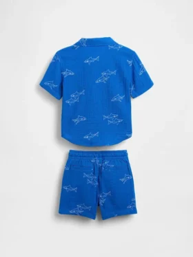 Ensemble polo en gaze de coton pour Bébé & Enfant