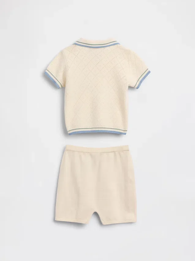 Ensemble polo et pull pour bébé