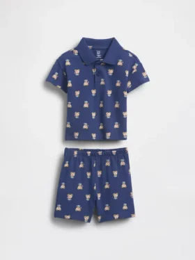 Ensemble pour bébé avec polo en piqué Brannan Bear