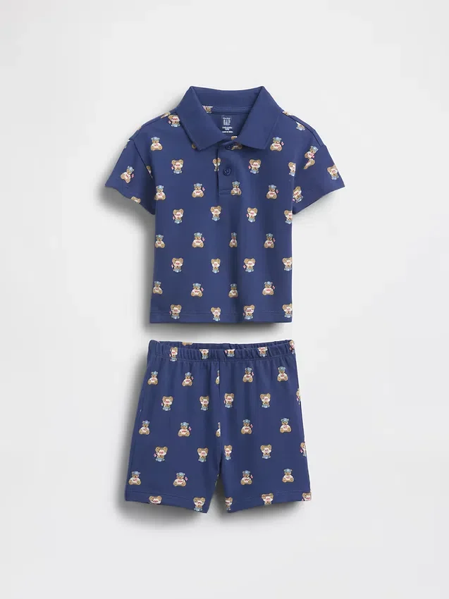 Ensemble pour bébé avec polo en piqué Brannan Bear