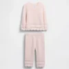 Ensemble pour bébé avec pull festonné
