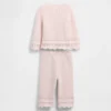 Ensemble pour bébé avec pull festonné
