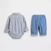 Ensemble pour bébé en flanelle et velours côtelé