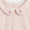 Ensemble pour bébé en pointelle brodé