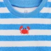 Ensemble pour bébé en tissu éponge rayé