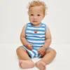 Ensemble pour bébé en tissu éponge rayé