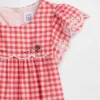 Ensemble pour bébé en vichy à œillets