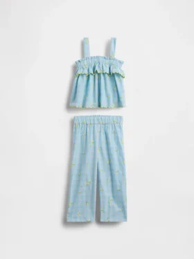 Ensemble pour bébé & enfant à carreaux jaune citron