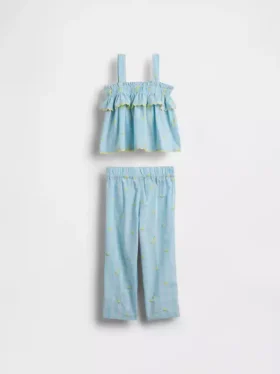 Ensemble pour bébé & enfant à carreaux jaune citron